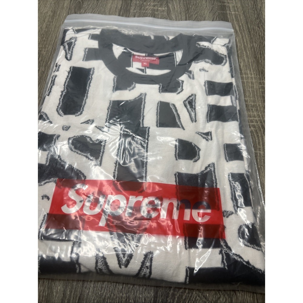 Supreme Spellout S/S Top Black Size XL SS20 In Hand New Rare HTF! - Picture 3 of 7